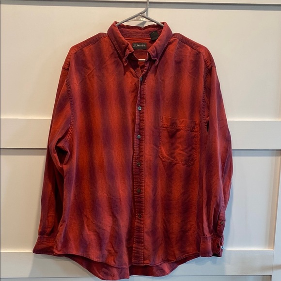 St. John’s Bay Red and Purple Button-Up Shirt Size XL - Picture 8 of 8